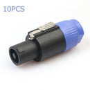 10pcs NL4FC 4PIN Speaker Audio Connectors Adapter Aviation Plugs for Amplif
