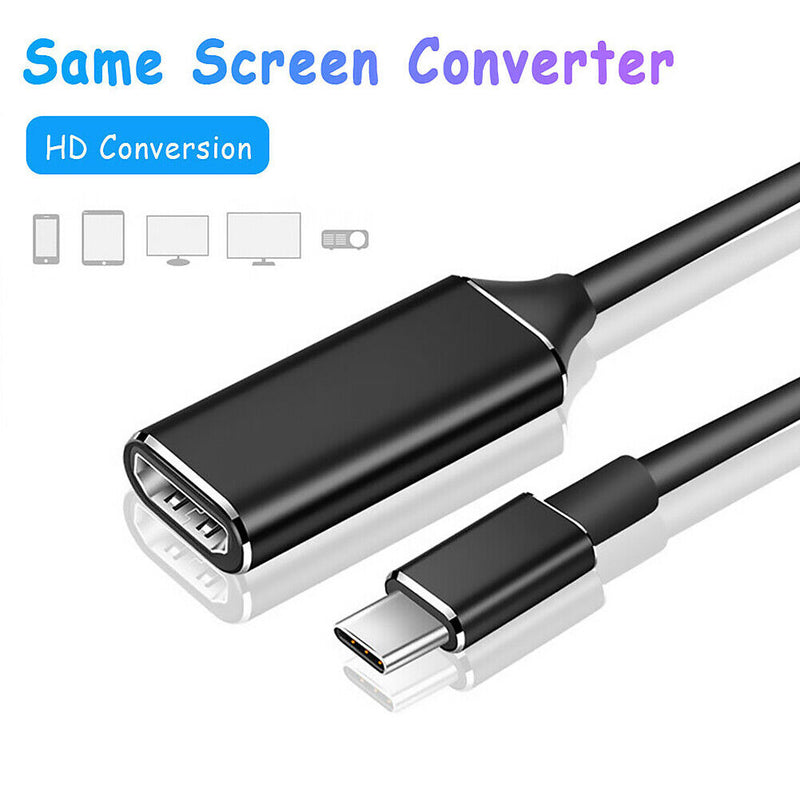 USB 3.1 USB-C to HDMI Adapter Male to Female Converter Adapter Cable for Laptop