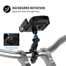 Waterproof Mobile Phone Holder Stand 15W Motorcycle Handlebar QC3.0 USB Charger