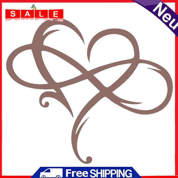 Metal Infinity Heart Art Love Wall Sign for Bedroom Living Room Home Decorations