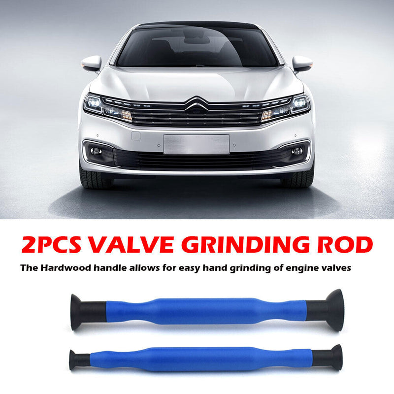 2x Valve Lapper Double Ended Valve Lapping Stick Plastic Handle w/ Suction Cup