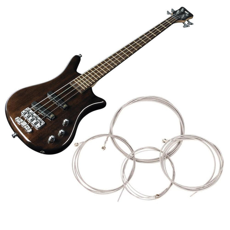 1 Set of 4 PCS String Bass Guitar Parts 4 Steel Strings Diameter 0.1"/0,