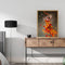 Hand Painted on Canvas DIY Maple Leaf Girl Oil Paint By Numbers Drawing Kit