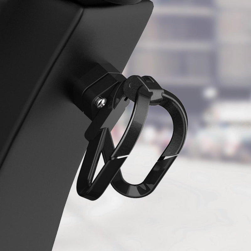 Motorcycle Luggage Helmet Hook Hanger Double Claw Bag Bottle Holder (Black)