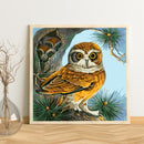 DIY Paint By Number Kit Owl Animals Acrylic Paint Home Office Art Craft Gifts