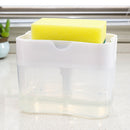 2 in 1 Automatic Soap Dispenser Hand Press Liquid Soap Pump for Kitchen Bat