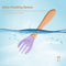 Baby Wooden Silicone Feeding Spoon Toddlers BPA-free Tableware (2) Newly