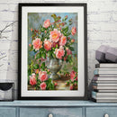 Diamond 5D Craft DIY Full Square Drill Drawing Flowers Vase Painting Kit Craf