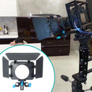 M1 Matte Box Camera Shade for 15mm Rail Rod Follow Focus Rig Cage Camera Newly