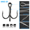 10pcs Fishing Triple Hook High Carbon Steel Sharp Barbed Fishhook Fishing Tac