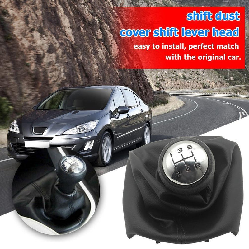 For Peugeot 307 207 406 5 Speed Gear Shift Knob Shifter Lever Stick Pipe Boat