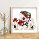 5D DIY Rhinestone Cute Bear Full Round Drill Diamond Painting Mosaic Home Decor