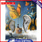 Clock And Butterfly 40x50cm Oil Paint By Numbers Picture DIY Painting M472
