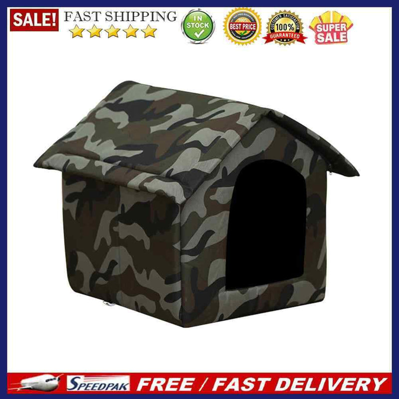 Dog Cat Kennel Bed Waterproof Oxford Pet Basket Cozy Sleeping Comfort Tent