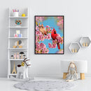 5D DIY Full Round Drill Diamond Painting Flower Bird Animal Decor Handmade Gi