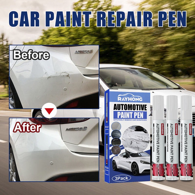 Rayhong 3pcs Car Coat Scratch Repair Paint Pen Touch Up Pen Maintenance Care