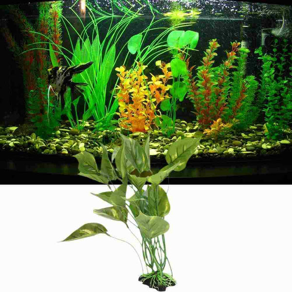 Simulation Aquarium Soft Water Grass Fish Tank Green Plastic Decor Material Q6L2
