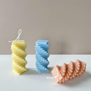 Creative Cylinder Silicone Candle Mold Aromatherapy Art Decor Plaster Home T4G8