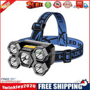 5 LED Headlamp Work Light Waterproof Headlights for Riding Running Camping