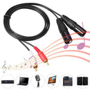 RCA to 2 RCA Male to Male Audio Cable for Mixer Home Theater TV Amplifier Sound
