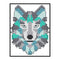 14CT Partial Cross Stitch Wolf Counted DIY Embroidery Needlework Animal Wall Art