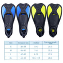 Diving Swimming Fins Adults Flexible Submersible Foot Flippers (Yellow L)