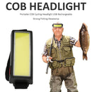 Portable COB Cycling Headlight USB Rechargeable Strong Fishing Headlamp