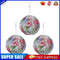 Printed LED Round Lantern Nylon Hanging for Christmas Supplies Art Craft De