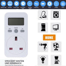 UK Plug Electricity Power Consumption Meter Energy Monitor Watt Kwh Analyzers~