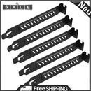 5pcs Heat Dissipation PCI Baffle Dustproof Chassis Expansion Slot Cover Plate