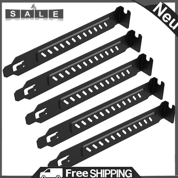 5pcs Heat Dissipation PCI Baffle Dustproof Chassis Expansion Slot Cover Plate