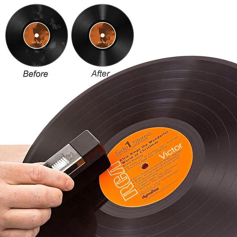 Anti Static Vinyl Record Cleaner Cleaning Brush Dust-Remover for Turntables Kits