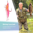6cm 3.5g Soft Shrimp Bait Artificial Worm Fishing Lure with Hook Luminous Bait