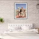 Riding Horse Cowboy Oil Paint By Numbers Kits Canvas Drawing DIY Coloring