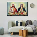 Full Embroidery DIY Canvas Stamped 11CT Cross Stitch Priest Virgin Art Decor Kit
