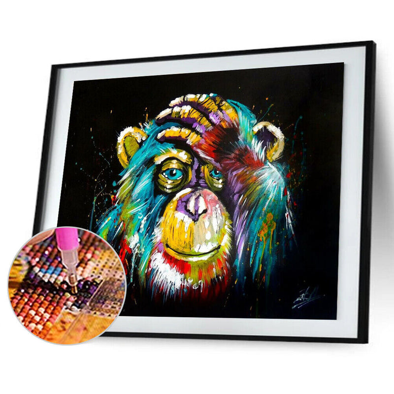 5D DIY Diamond Painting Animal Full Round Drill Art Picture Rhinestone Decor