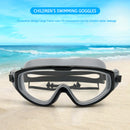 Children Goggles Waterproof Anti-fog Swimming Snorkeling Glasses (Black) Newly