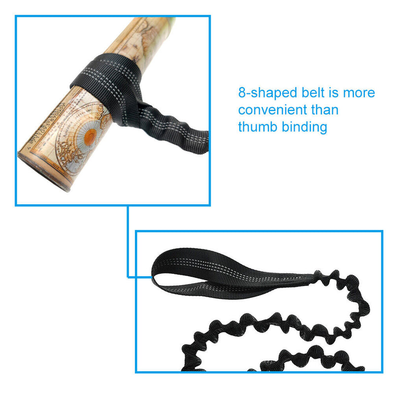 Elastic Canoe Paddle Leash Adjustable Portable Tie Rope Stretchable Paddle St