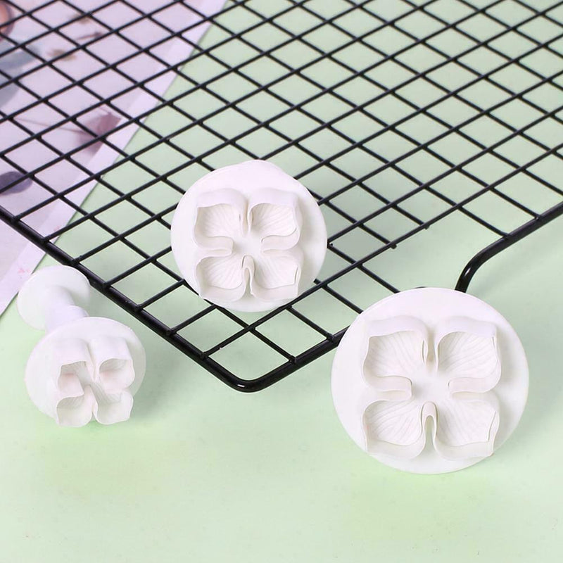 3Pcs / Set Hydrangea Fondant Cake Decorating Sugarcraft Cookie Cutters F7B1