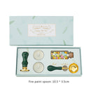 #A Macaron Retro Fire Paint Seal Gift Box Set Valentines Envelope Sealing Stamp