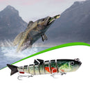Multi-jointed 13cm 22g Sea Fishing Lures Plastic 8-section Artificial Hard