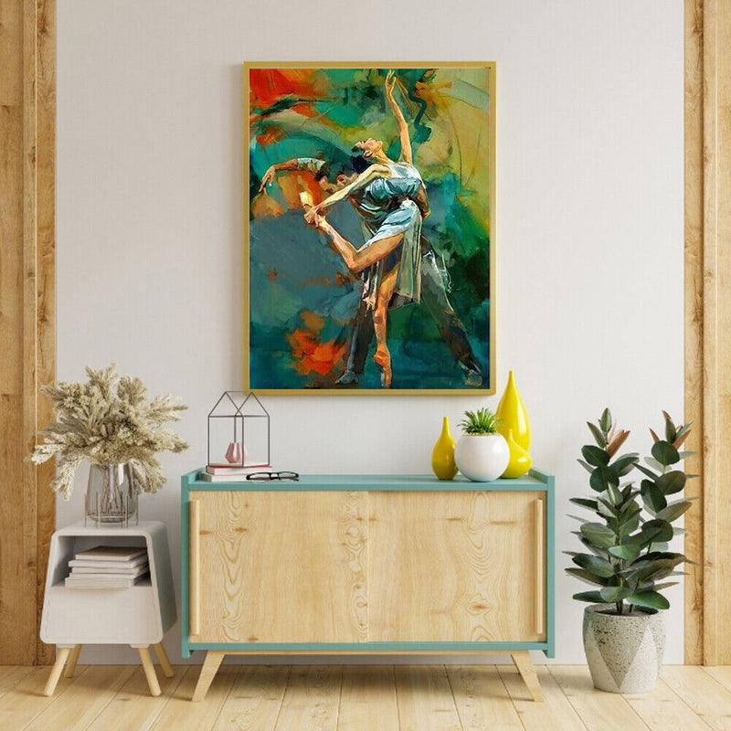Dancing Couple Oil Paint By Numbers Kits Canvas DIY Picture Wall Art Crafts