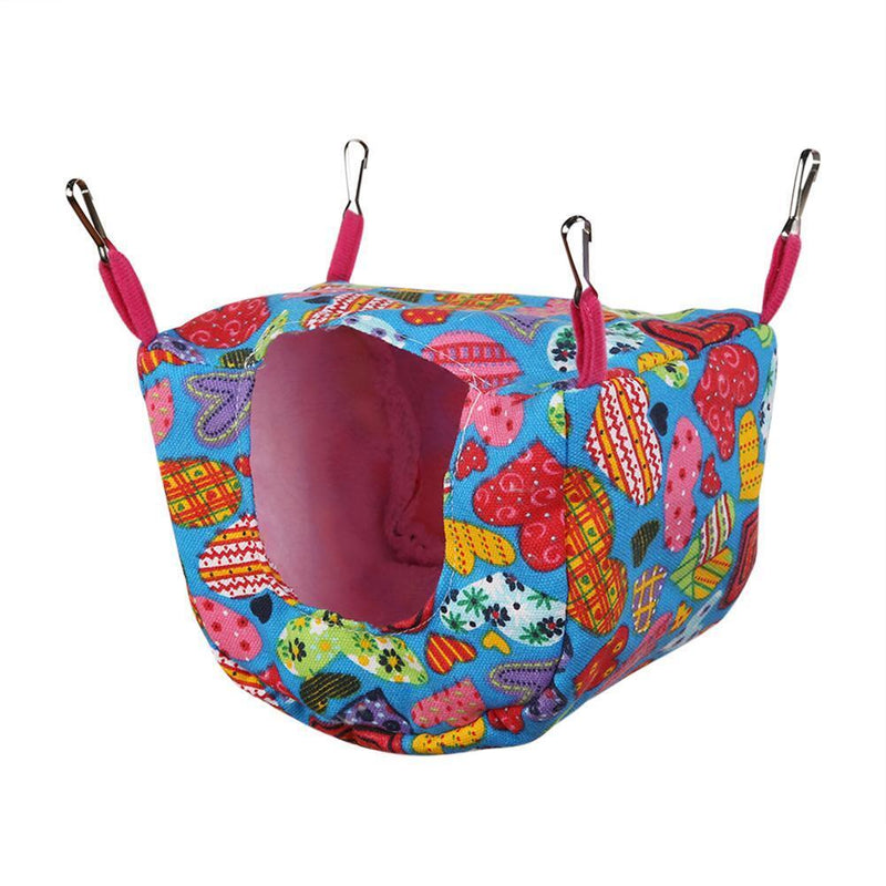 Warm Parrot Hanging Bed Birds Nest Small Pets Cage Hamster Hammock (Heart) Newly
