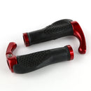 Ergonomic MTB Mountain Bike Handlebar Rubber Grips Cycling Lock-On Ends Newly