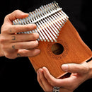 Mahogany 21 Key Kalimba Thumb Piano Mbira Musical Instrument Gift for Beginners