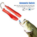 Fishing Tongs Gripper Portable Fishing Clip Grabber with Lanyard (Red) Newly