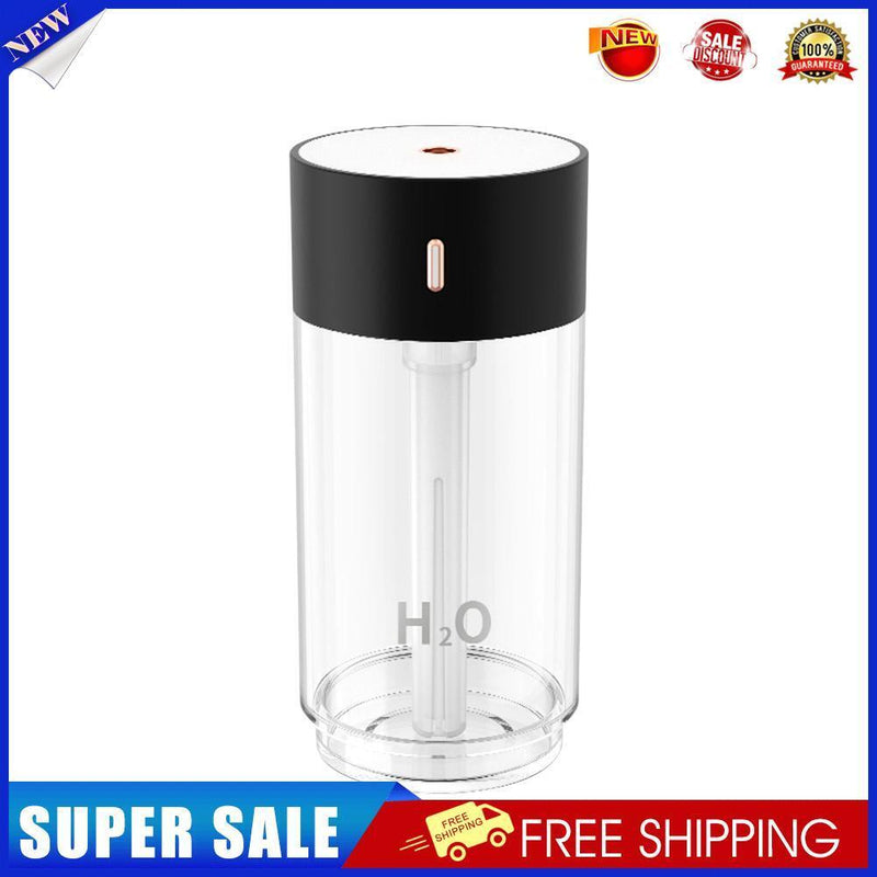 Air Humidifier USB Electric Cool Mist Maker Air Purifier LED Light (Black)