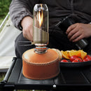 PU Leather Gas Canister Bag Cover LPG Fuel Can Protective Sleeve Brown (S) Newly