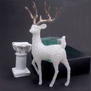 White Flash Home Ornament Christmas Crystal Deer Table Decoration Christmas Elk
