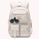 Nylon School Backpack Waterproof Large Capacity Girls School Book Bag Mochilas